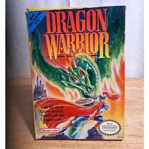 Vtg Dragon Warrior Nintendo NES 1989 RPG Game CIB Box Manual Cartridge NES-DQ